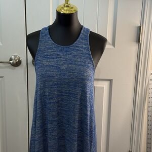 Gap Supersoft Racerback Midi Swing Dress‎ Medium Blue